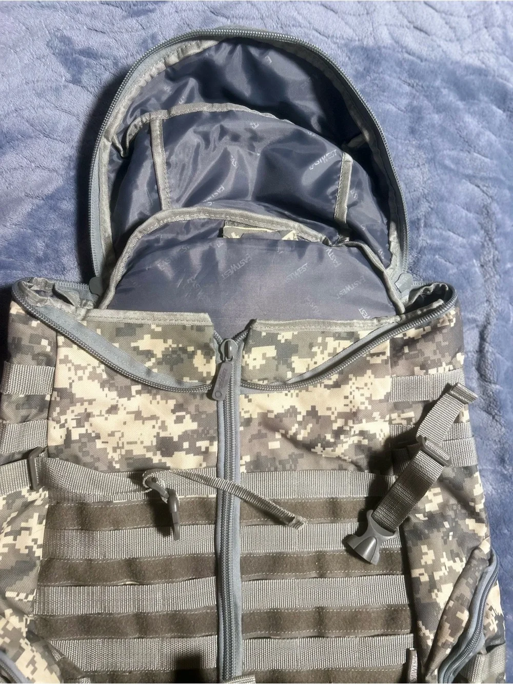 East West Tactical Digital Camo Men's Backpack - Olive Gray